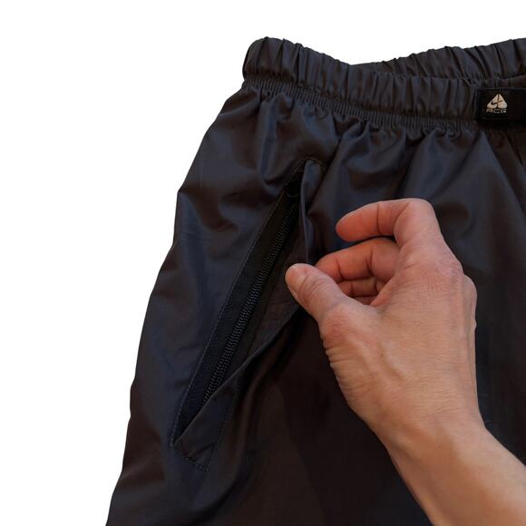 Vintage Nike ACG Windbreaker Hiking Track Pants Mens Large Belted Zip Ankles Y2K - Picture 4 of 12